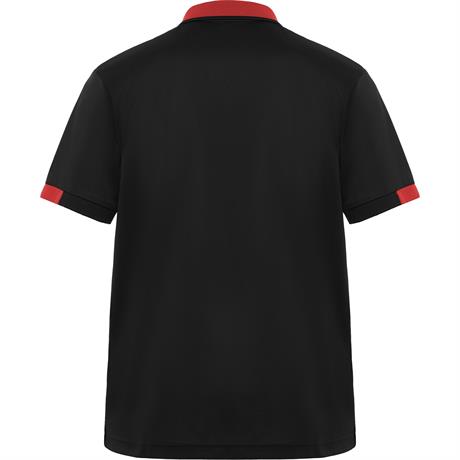 Футболка поло SAMURAI мужская, ЧЕРНЫЙ/КРАСНЫЙ XL