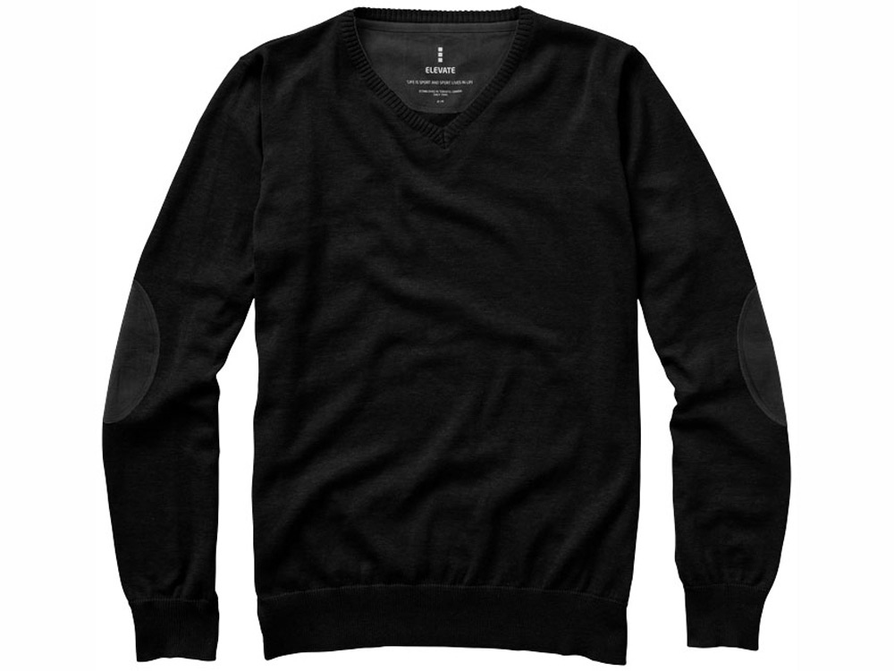 Пуловер Spruce мужской с V-образным вырезом, черный