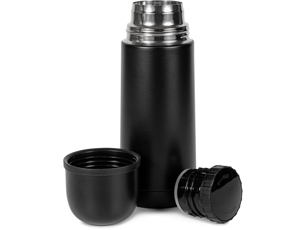 Термос Relaxika 101 (0,35 литра), черный (без лого)