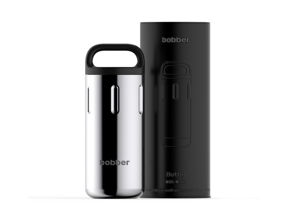 Вакуумный термос с керамическим покрытием бытовой, тм bobber, 590 мл. Артикул Bottle-590 Glossy (зеркальный)