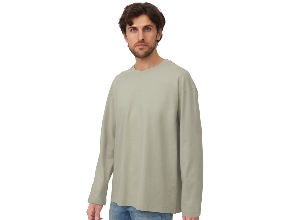 Футболка с длинным рукавом оверсайз Berlin унисекс оливковый