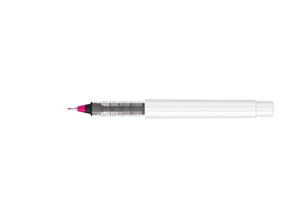 Капиллярная ручка в корпусе из переработанного материала rPET RECYCLED PET PEN PRO FL, белый с розовыми чернилами