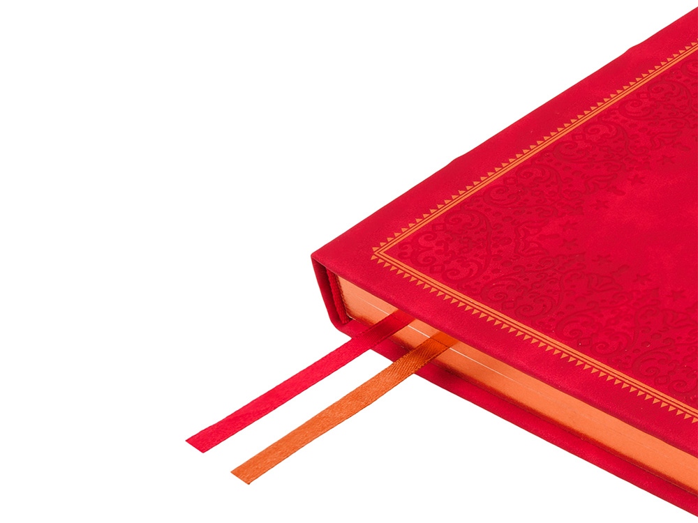 Ежедневник недатированный А4 Royal, красный с бронзовым срезом Ежедневник недатированный А4 Royal, красный с бронзовым срезом