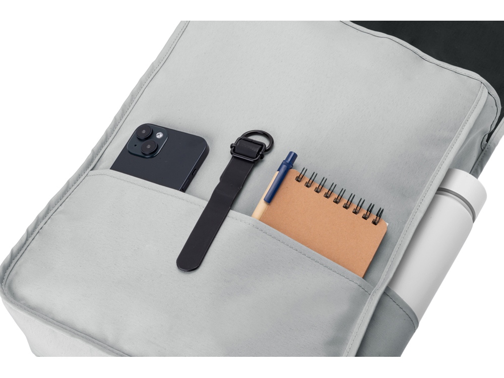 Рюкзак Rony из переработанного пластика, светло-серый