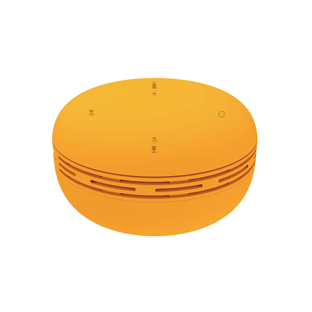 Беспроводная Bluetooth колонка Burger Inpods TWS софт-тач, оранжевя