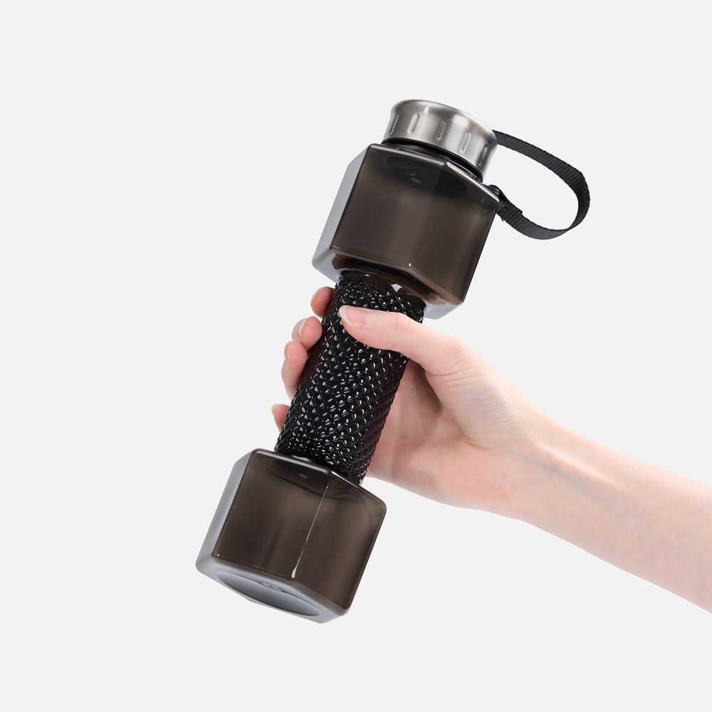 Бутылка для воды Hantelis, черная