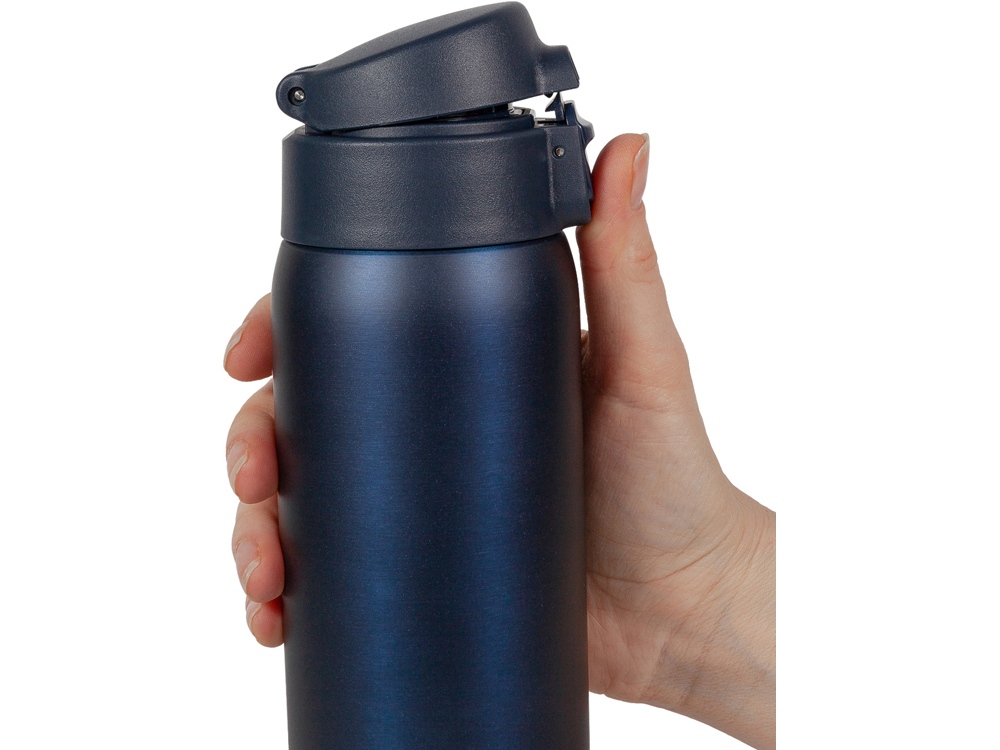 Термокружка Relaxika 701 (0,48 литра), синяя (без лого)