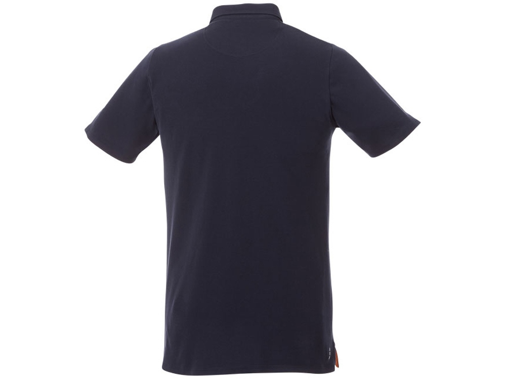 Мужская футболка поло Atkinson с коротким рукавом и пуговицами, темно-синий