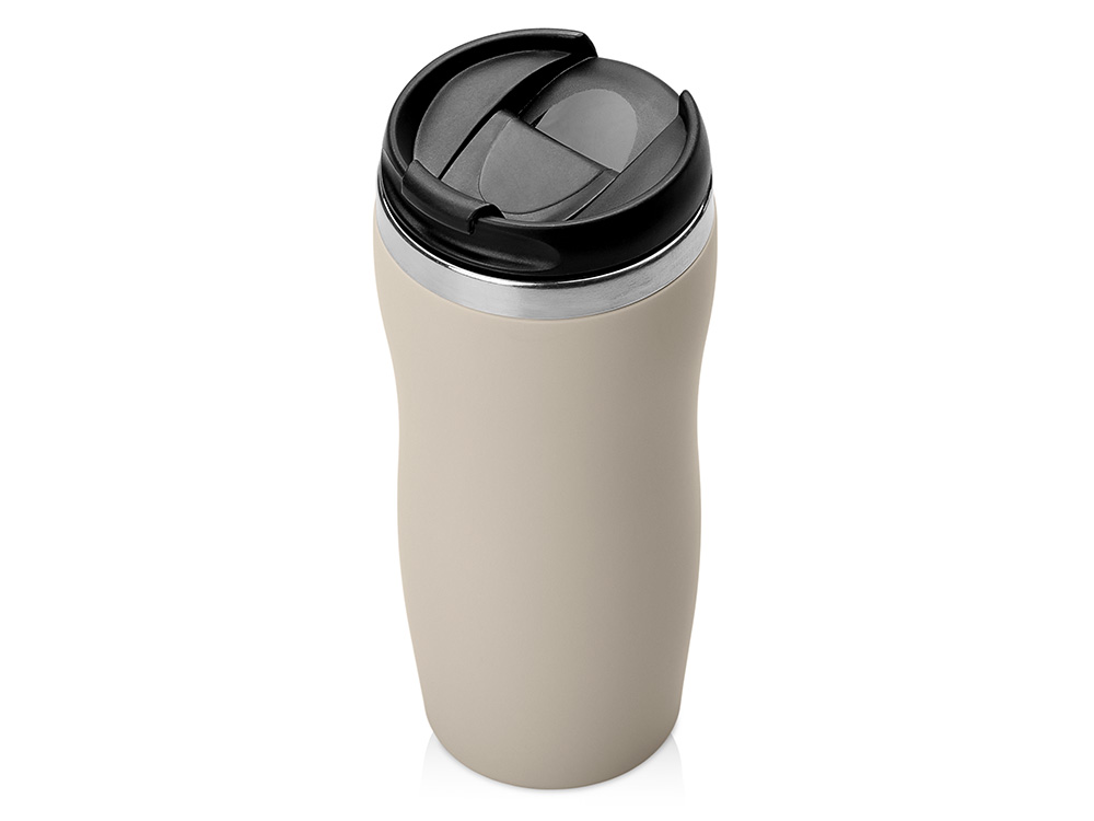 Термокружка Mony Steel 350 мл, soft touch, бежевый