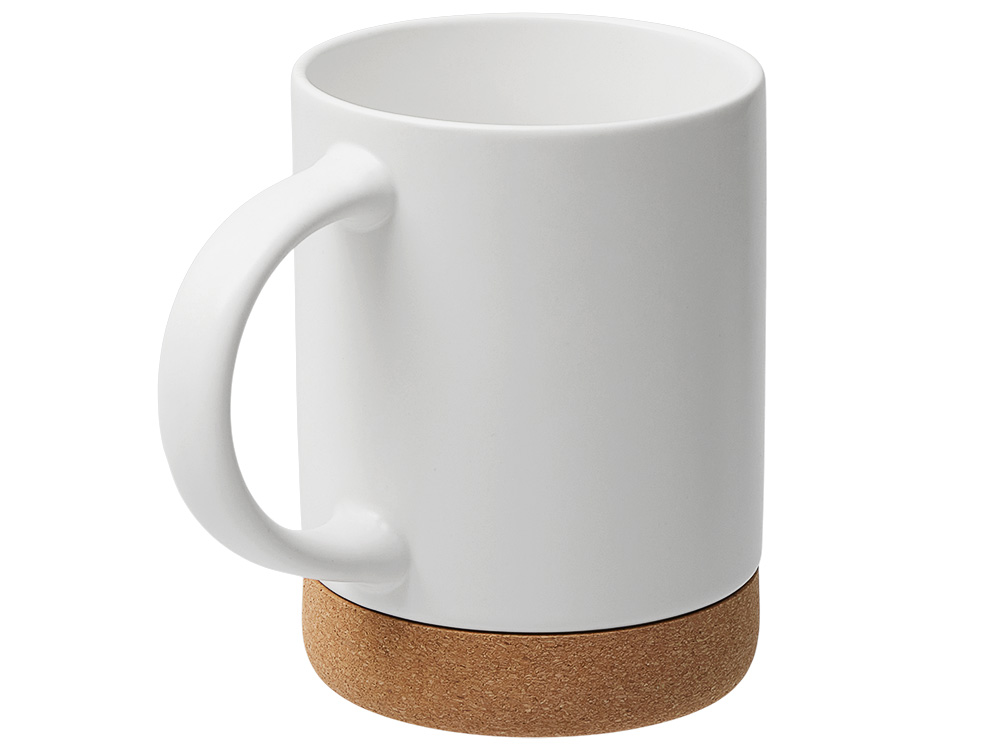 Кружка 450 мл с пробковым дном Корк & Бон, белый Кружка 450 мл с пробковым дном Корк & Бон, белый