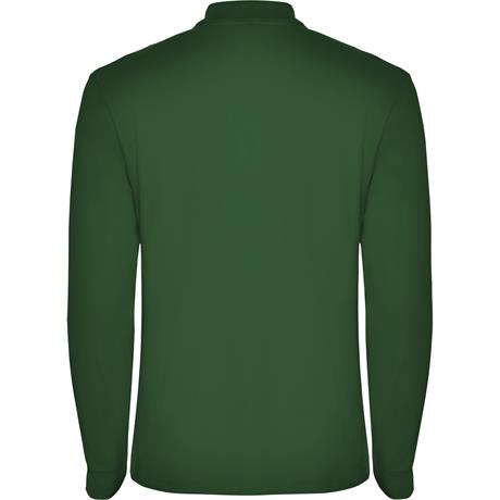 Футболка поло ESTRELLA L/S мужская, БУТЫЛОЧНЫЙ ЗЕЛЕНЫЙ S