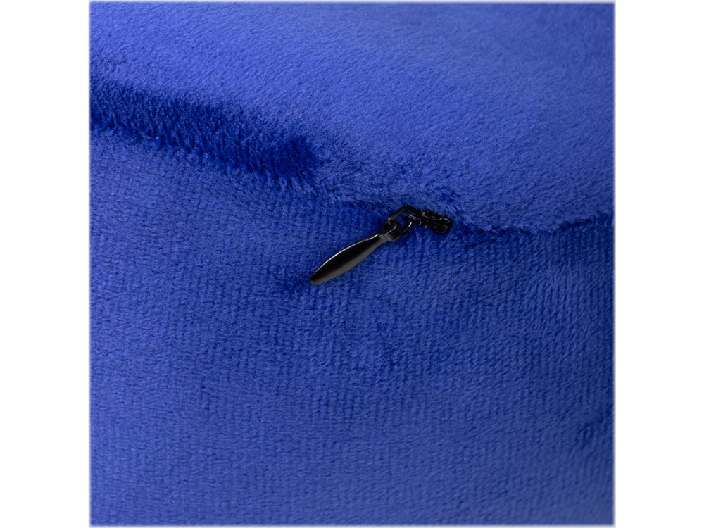 Подушка TORBER, дорожная, с эффектом памяти, синяя, полиэстер+спандекс, 26 х 27 х 10 см