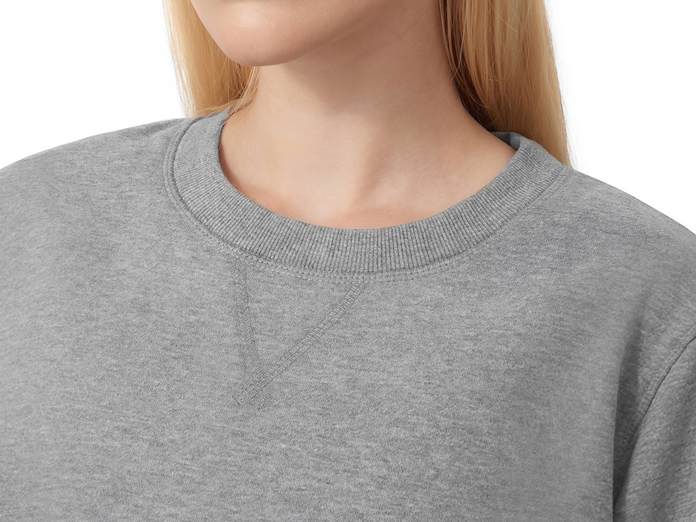 Свитшот Lisbon унисекс, серый меланж