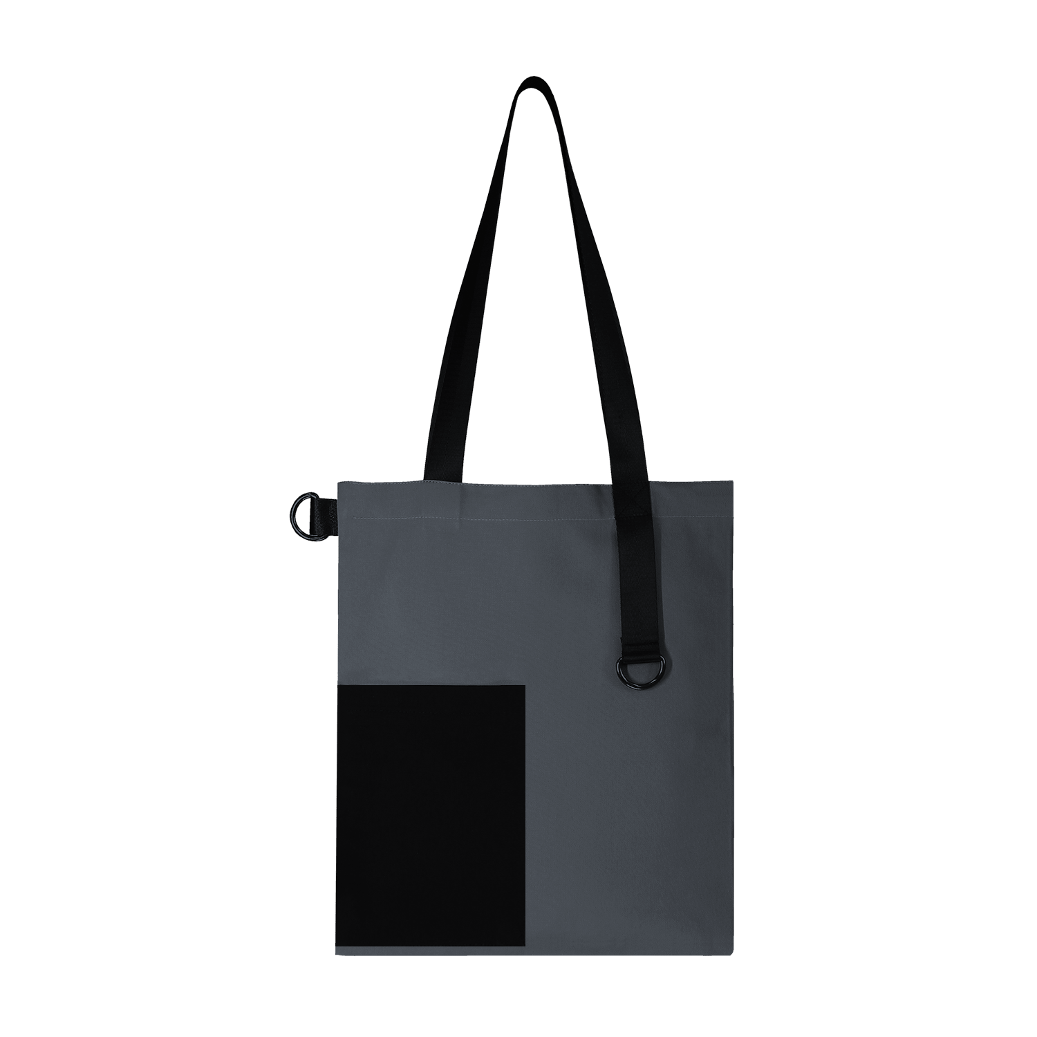 Шоппер Superbag Color (темно-серый с чёрным)