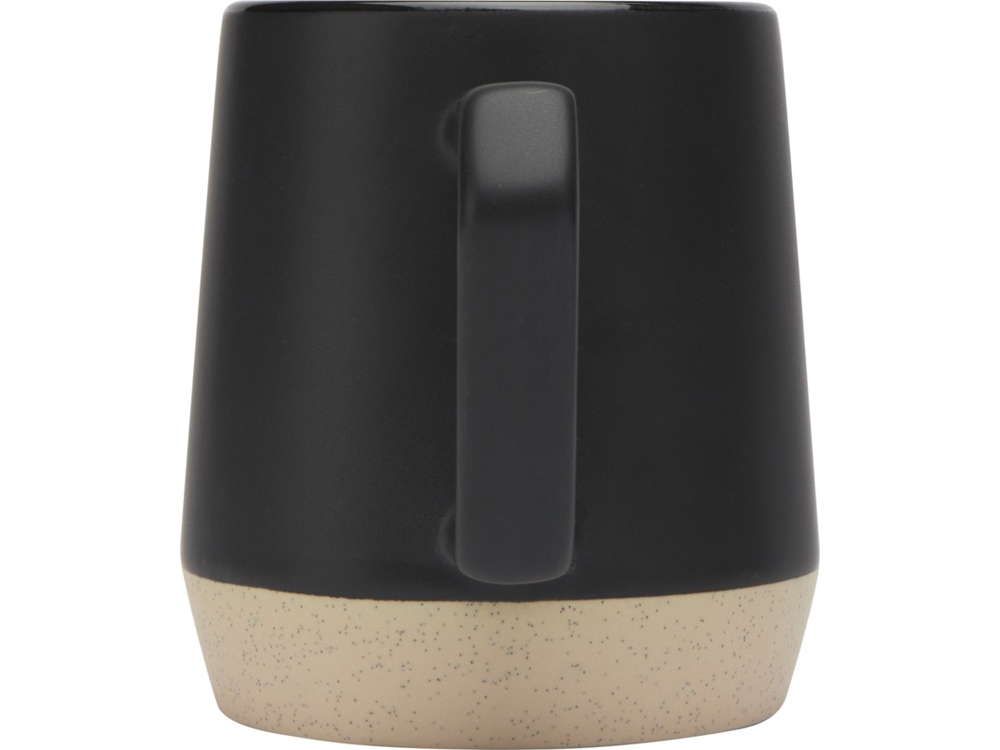 Dolce керамическая кружка объемом 300 мл с матовой отделкой, сплошной черный
