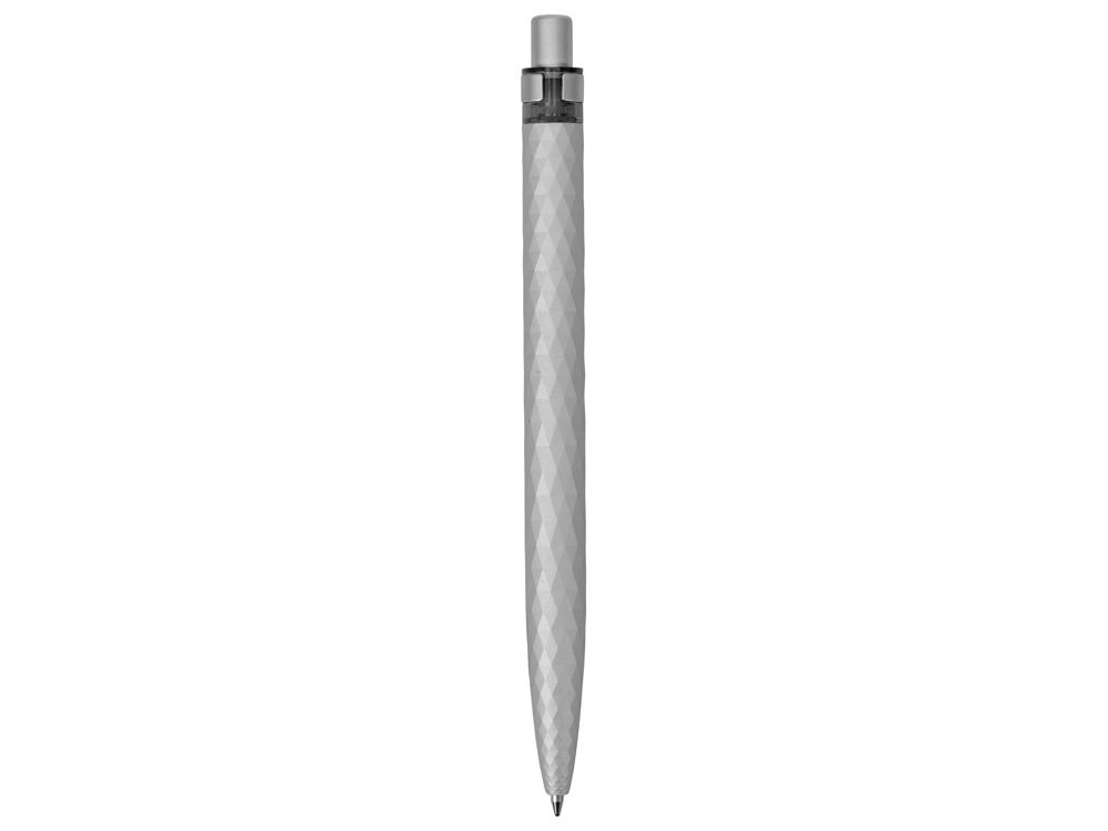 Ручка пластиковая c минералами шариковая Prodir QS01 PQSS Stone, серебряный