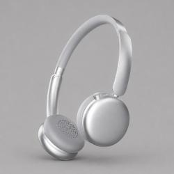 Беспроводные накладные наушники Stereo Light, BT 5.4, 300 мАч, cеребристый, Deppa