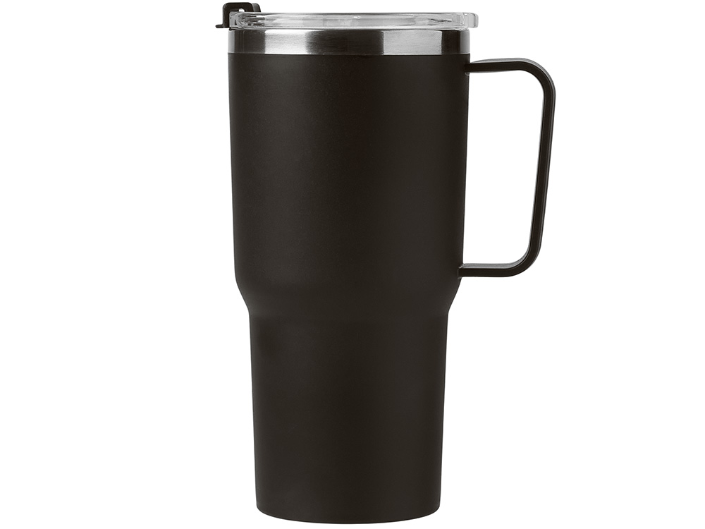 Термокружка KENCHER с двойными стенками из нержавеющей стали 304 и полипропилена, черный