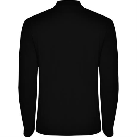 Футболка поло ESTRELLA L/S мужская, ЧЕРНЫЙ 3XL