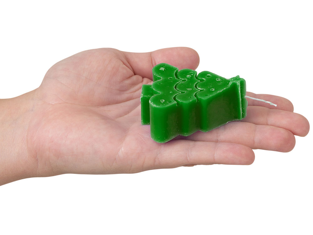 Свеча Елочка, зеленый