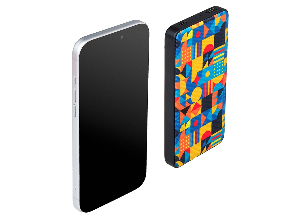 Портативное зарядное устройство с возможностью полноцветной печати на ткани по индивидуальному дизайну клиента Портативное зарядное устройство с возможностью полноцветной печати на ткани по индивидуальному дизайну клиента