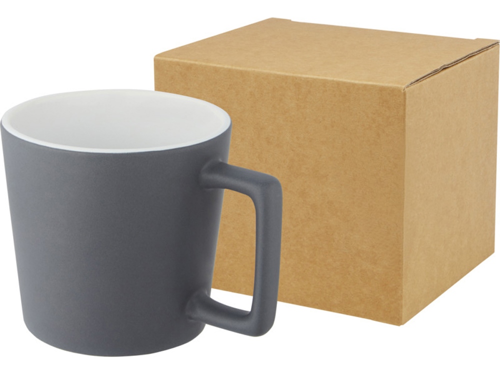 Cali Керамическая кружка объемом 370 мл с матовой отделкой, черный матовый