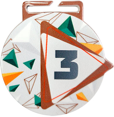 Медаль Лавна 3 место (сублимационная печать)