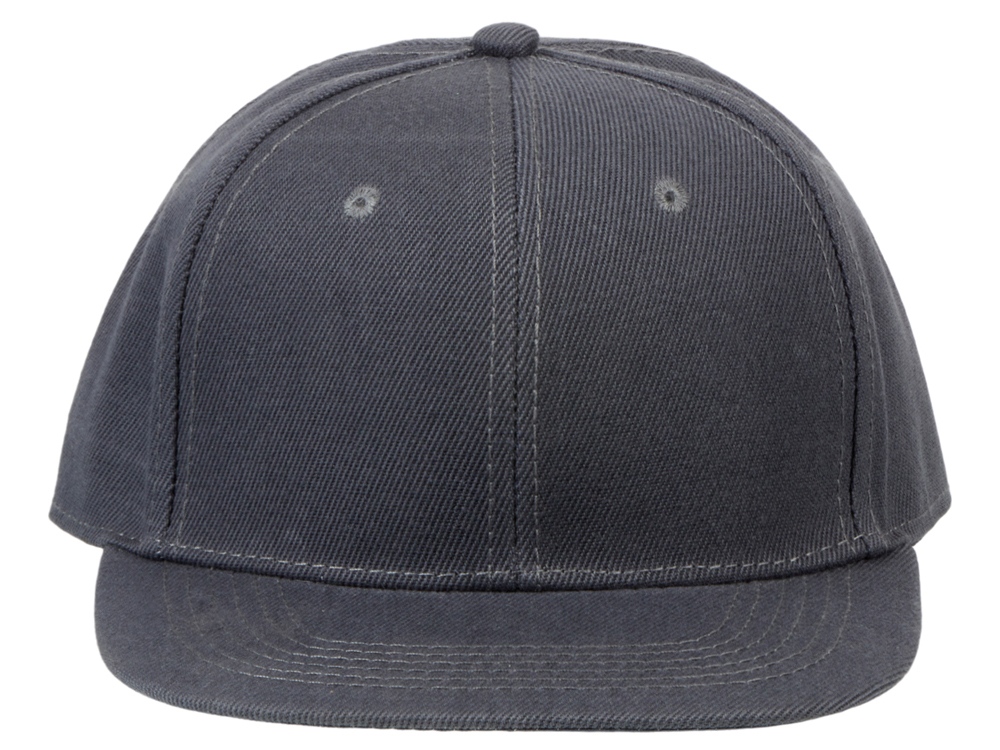 Бейсболка с прямым козырьком, темно-серый