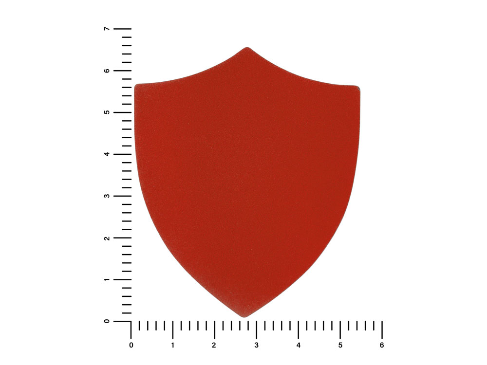 ПАТЧ ЩИТ nubuk (красный) 6,6 х 5,5 см