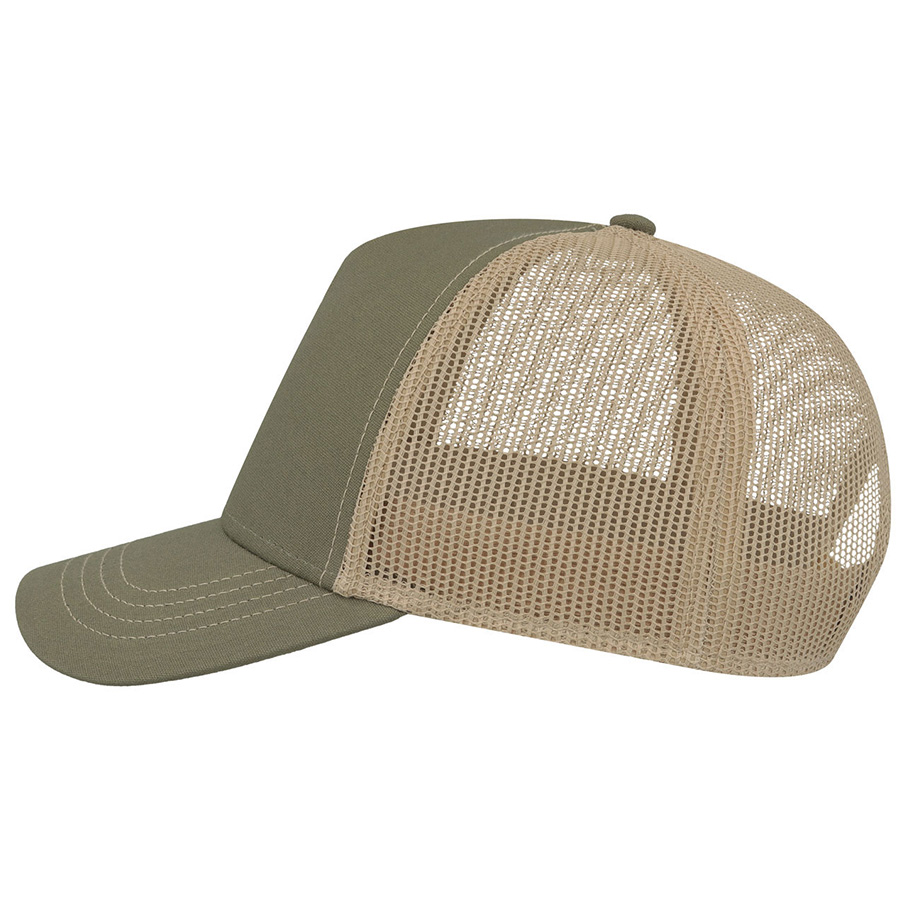 Бейсболка RAPPER CANVAS-S, 5 клиньев, пластиковая застёжка