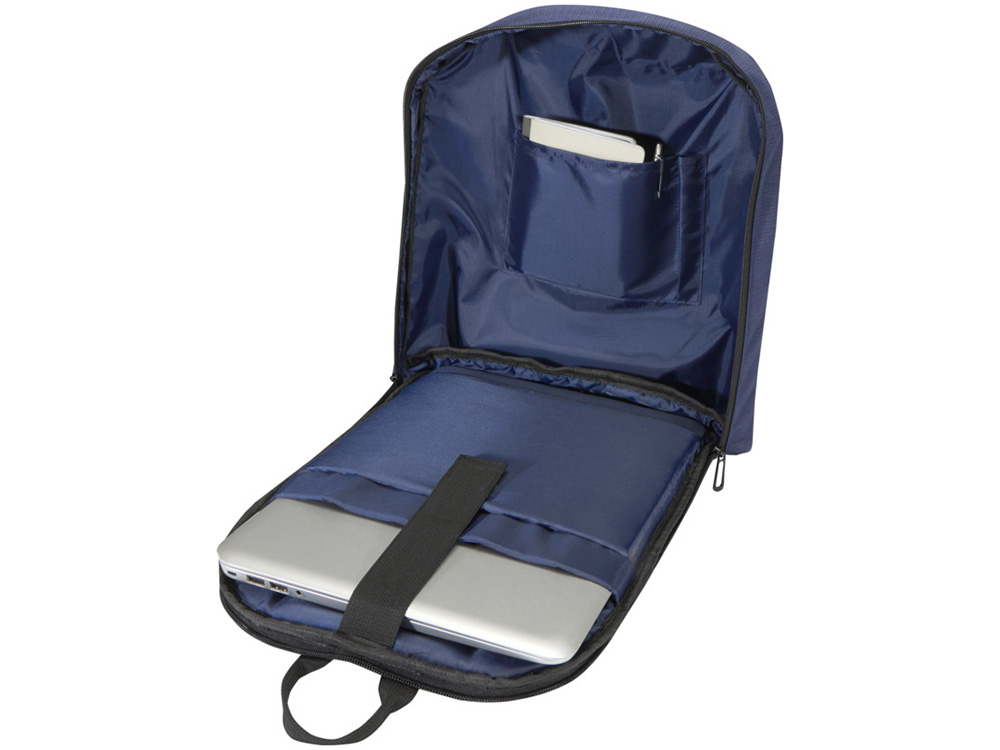 Рюкзак Luma для ноутбука с диагональю экрана 15 дюймов с защитой от кражи объемом 10 л из материала, переработанного по стандарту GRS - Синий Navy