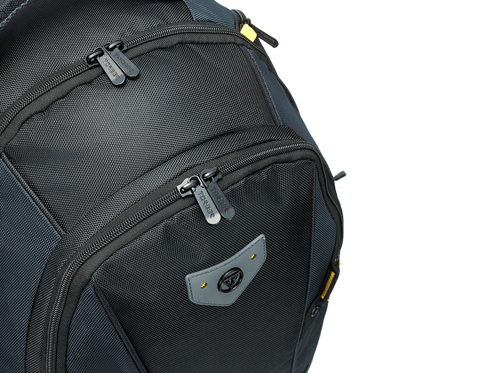 Рюкзак TORBER МЕГАПОЛИС с отделением для ноутбука 15.6, чёрный/серый, полиэстер, 35,5 х 23 х 45 см