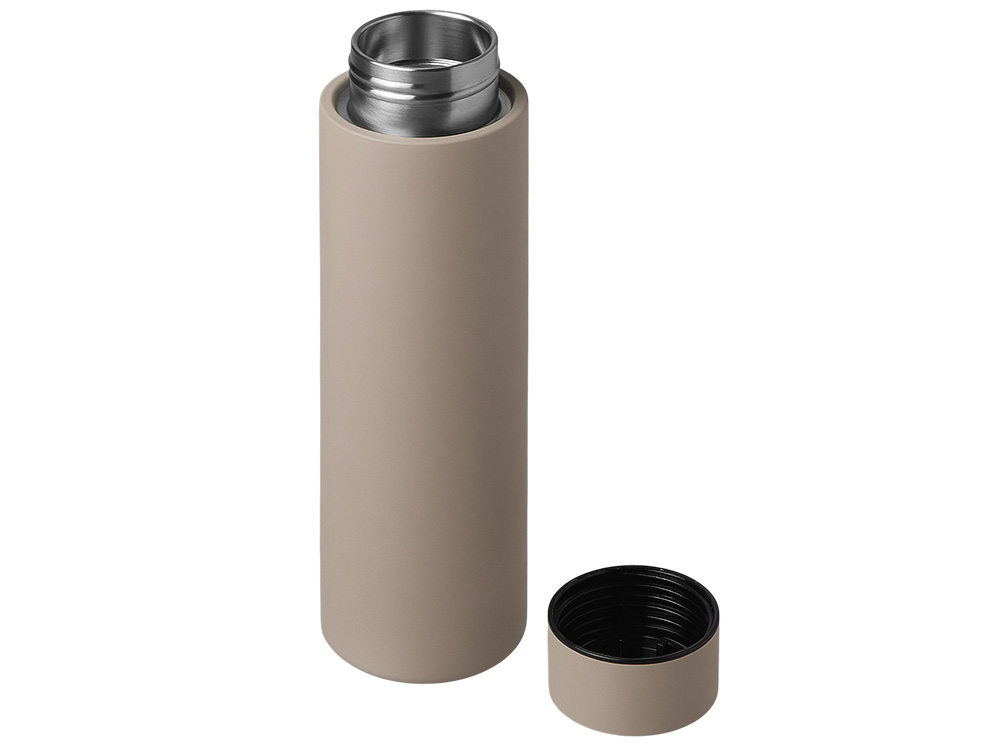 Вакуумный термос с двойными стенками и медным слоем Torso, 480 мл, бежевый