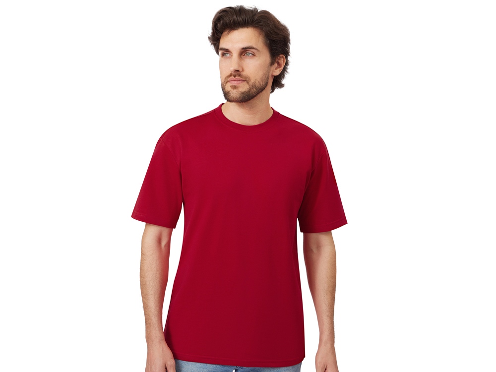 Футболка из френч терри Warsaw унисекс 220гр, красный