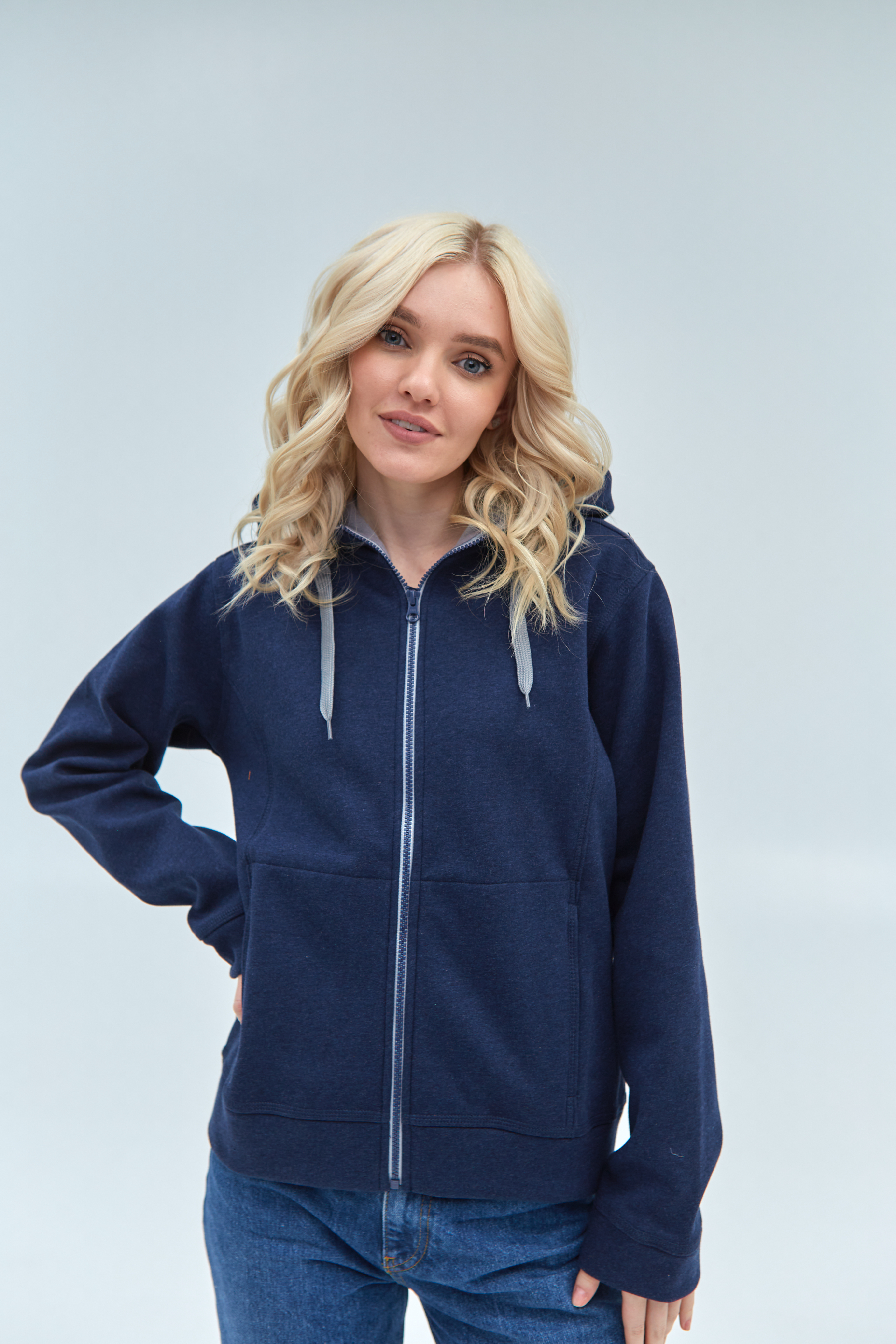 Толстовка женская STAN с капюшоном на молнии сэндвич 320, 19