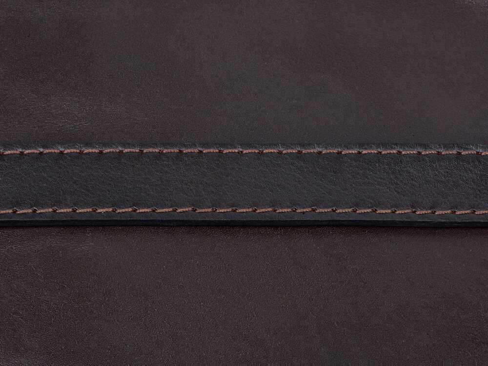 Набор: фартук из натуральной кожи в тубусе, темно-коричневый