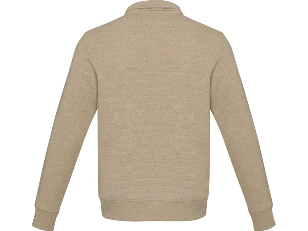 Tin унисекс-свитер с молнией на четверть из переработанных материалов Aware™ - Oatmeal