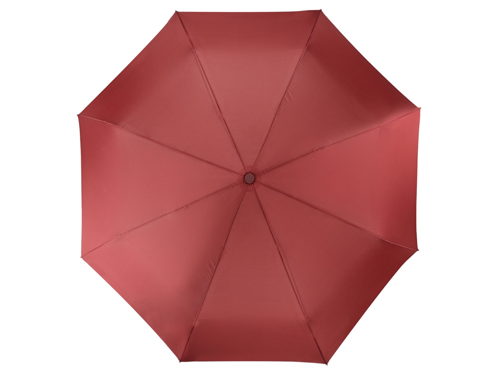 Зонт складной Irvine, полуавтоматический, 3 сложения, с чехлом, бордовый