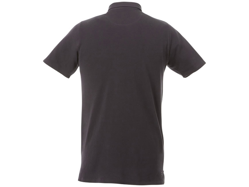 Мужская футболка поло Atkinson с коротким рукавом и пуговицами, серый графитовый