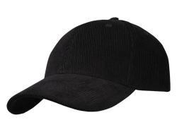 Hutton 6-панельная бейсболка из переработанного хлопка - Сплошной черный Hutton 6-панельная бейсболка из переработанного хлопка - Сплошной черный