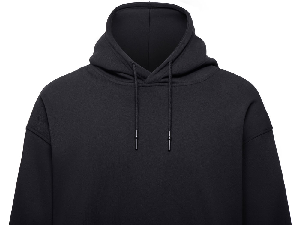 Худи оверсайз Alpha.01 унисекс, черный