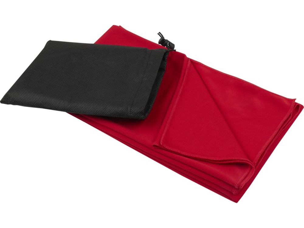 Lucas спортивное полотенце из переработанного полиэстера 70х140 см - Красный