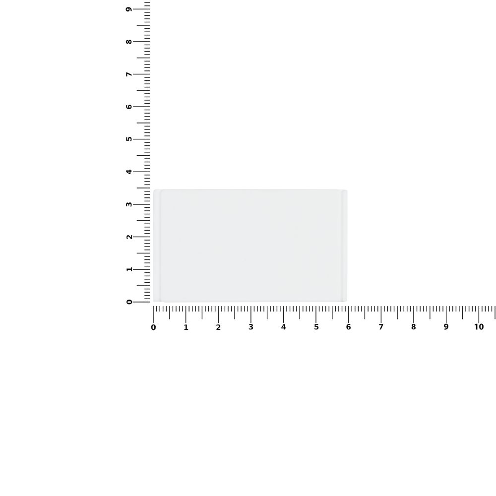 Лейбл из ПВХ Dzeta, M, белый