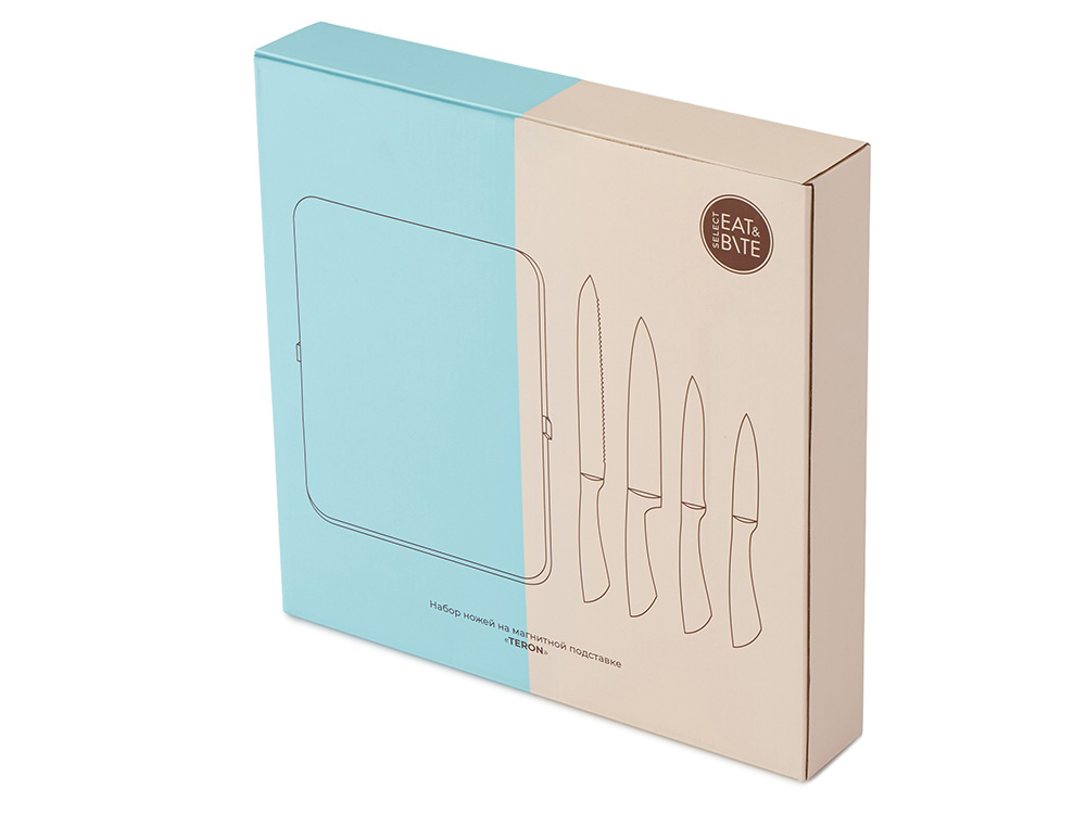 Набор ножей на магнитной подставке Терон