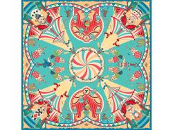 Платок Русская неваляшка. Праздник