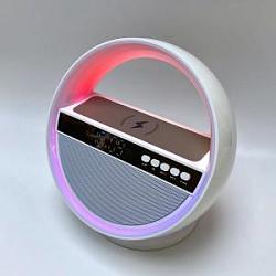 Bluetooth колонка "Smart Orb" 5Вт с беспроводным (15W) ЗУ, лампой, часами, FM радио Bluetooth колонка "Smart Orb" 5Вт с беспроводным (15W) ЗУ, лампой, часами, FM радио
