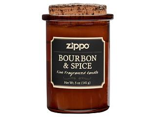 Ароматизированная свеча ZIPPO Bourbon & Spice, воск/хлопок/кора древесины/стекло, 70x100 мм