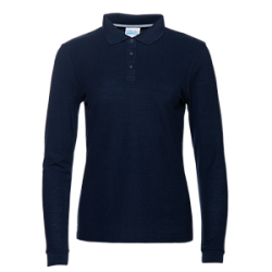 Рубашка поло женская STAN длинный рукав хлопок/полиэстер 185, 04SW