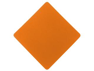 ПАТЧ РОМБ soft-touch (оранжевый) 7,6 х 7,6 см