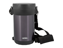 Термос из нерж.стали с пластиковыми контейнерами и ложкой тм THERMOS JBG-1800 Food Jar 1.8L, серый Термос из нерж.стали с пластиковыми контейнерами и ложкой тм THERMOS JBG-1800 Food Jar 1.8L, серый